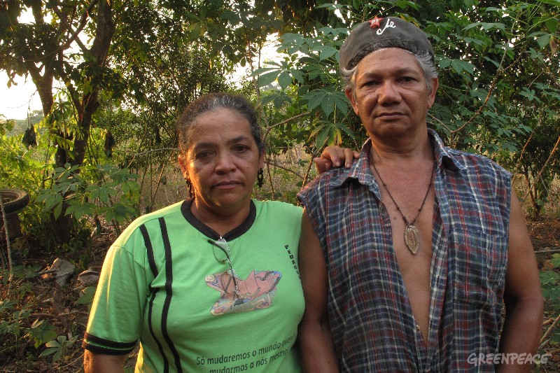 José Claudio Ribeiro e Maria do Espírito Santo foram assassinados, em 2011, por denunciarem a ação de madeireiros, carvoeiros e grileiros no Assentamento Agroextrativista Praia Alta Piranheira, no Pará. Foto: © Greenpeace / Felipe Milanez
