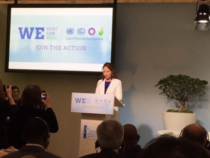 Lançamento do Pacto, em evento paralelo à COP21. 